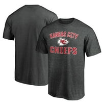 Men's Fanatics Heather Charcoal Kansas City Chiefs Victory Arch T-Shirt