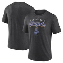 Men's Charcoal Kansas City Royals Wonderment Tri-Blend T-Shirt