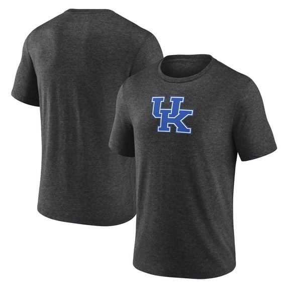 Men's Charcoal Kentucky Wildcats Classic Primary Tri-Blend T-Shirt