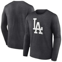 Men's Charcoal Los Angeles Dodgers Monochrome Long Sleeve T-Shirt