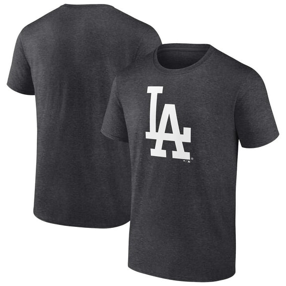 Men's Charcoal Los Angeles Dodgers Monochrome T-Shirt