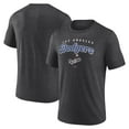 thumbnail image 1 of Men's  Charcoal Los Angeles Dodgers Wonderment Tri-Blend T-Shirt, 1 of 3