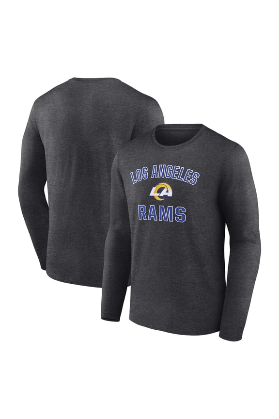 Men's Charcoal Los Angeles Rams Victory Arch Long Sleeve T-Shirt