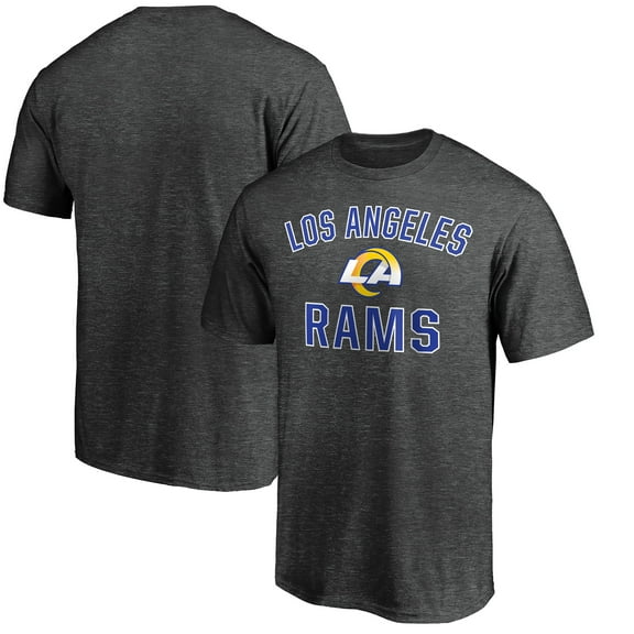 Men's Fanatics Heather Charcoal Los Angeles Rams Victory Arch T-Shirt