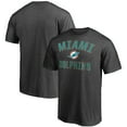 thumbnail image 1 of Men's Fanatics Heather Charcoal Miami Dolphins Victory Arch T-Shirt, 1 of 3