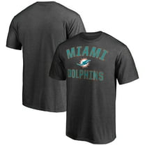 Men's Fanatics Heather Charcoal Miami Dolphins Victory Arch T-Shirt