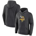 thumbnail image 1 of Men's Charcoal Minnesota Vikings Primary Team Logo Fitted Pullover Hoodie, 1 of 3