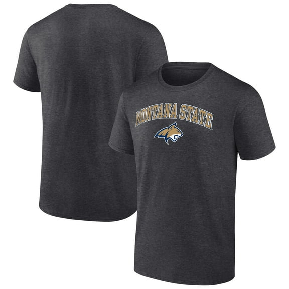 Men's Charcoal Montana State Bobcats Campus T-Shirt