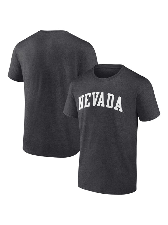 Men's Charcoal Nevada Wolf Pack Basic Arch T-Shirt