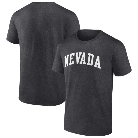 Men's Charcoal Nevada Wolf Pack Basic Arch T-Shirt