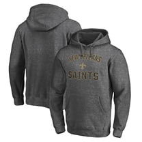 Men's Charcoal New Orleans Saints Victory Arch Pullover Hoodie