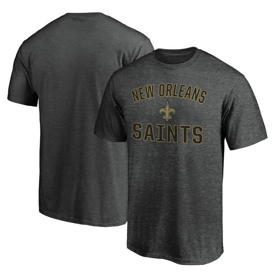 Men's Fanatics Heather Charcoal New Orleans Saints Victory Arch T-Shirt