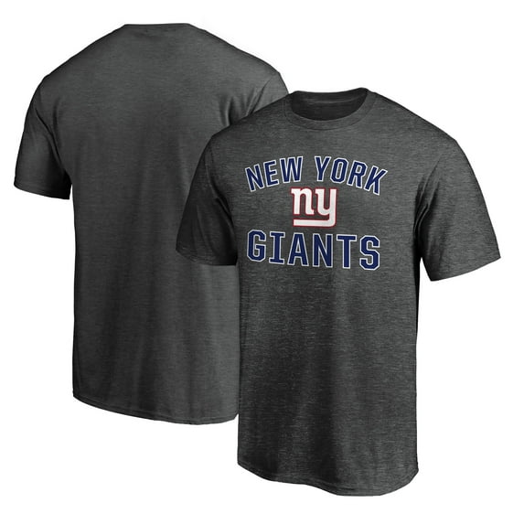 Men's Fanatics Heather Charcoal New York Giants Victory Arch T-Shirt