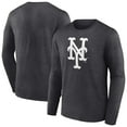 thumbnail image 1 of Men's Charcoal New York Mets Monochrome Long Sleeve T-Shirt, 1 of 3