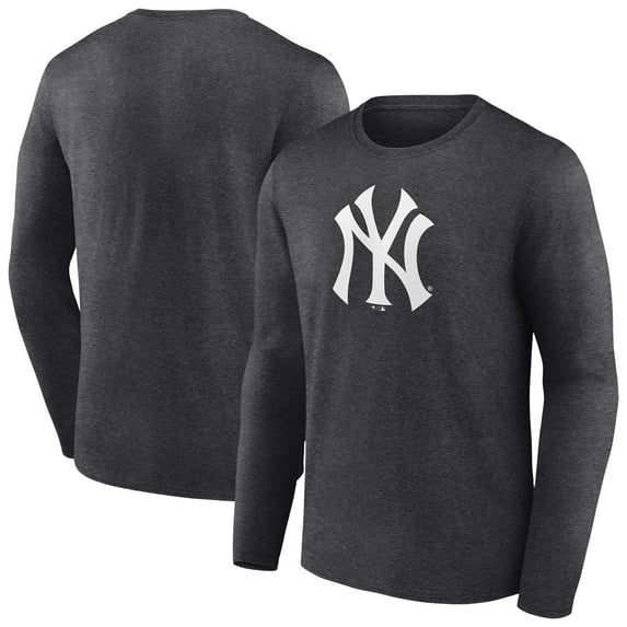 Men's Charcoal New York Yankees Monochrome Long Sleeve T-Shirt