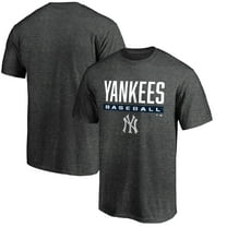 Men's Charcoal New York Yankees Team Win Stripe T-Shirt