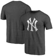 thumbnail image 1 of Men's Charcoal New York Yankees Weathered Official Logo Tri-Blend T-Shirt, 1 of 3