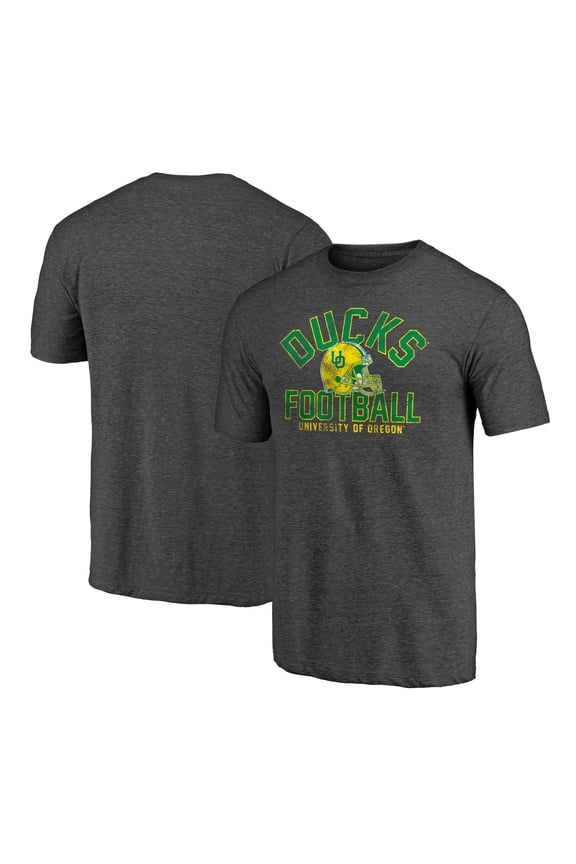 Men's Charcoal Oregon Ducks Elite Offense Tri-Blend T-Shirt