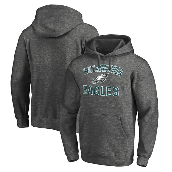 Men's Charcoal Philadelphia Eagles Victory Arch Pullover Hoodie