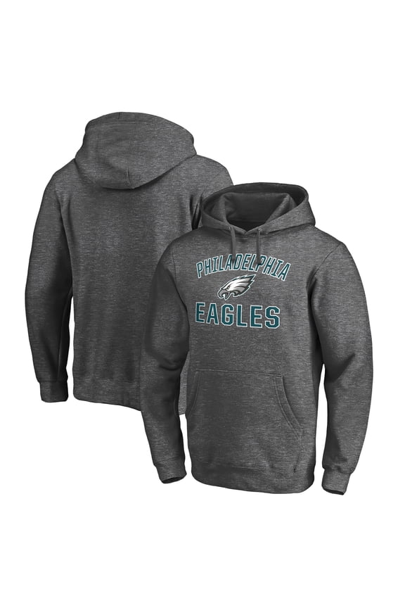 Men's Charcoal Philadelphia Eagles Victory Arch Pullover Hoodie