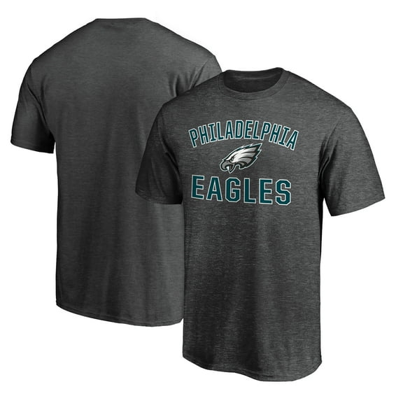 Men's Fanatics Heather Charcoal Philadelphia Eagles Victory Arch T-Shirt