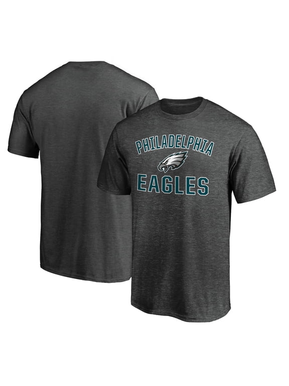 Men's Fanatics Heather Charcoal Philadelphia Eagles Victory Arch T-Shirt