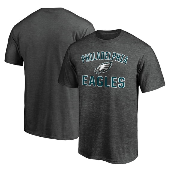 Men's Fanatics Heather Charcoal Philadelphia Eagles Victory Arch T-Shirt