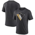 thumbnail image 1 of Men's  Charcoal Pittsburgh Penguins Wraparound Tri-Blend T-Shirt, 1 of 3