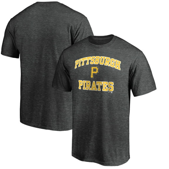 Men's Charcoal Pittsburgh Pirates Heart and Soul T-Shirt
