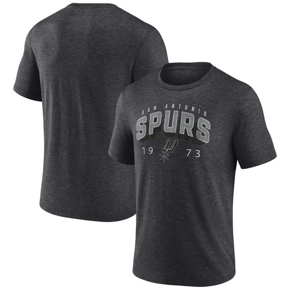 Men's  Charcoal San Antonio Spurs Backboard Tri-Blend T-Shirt