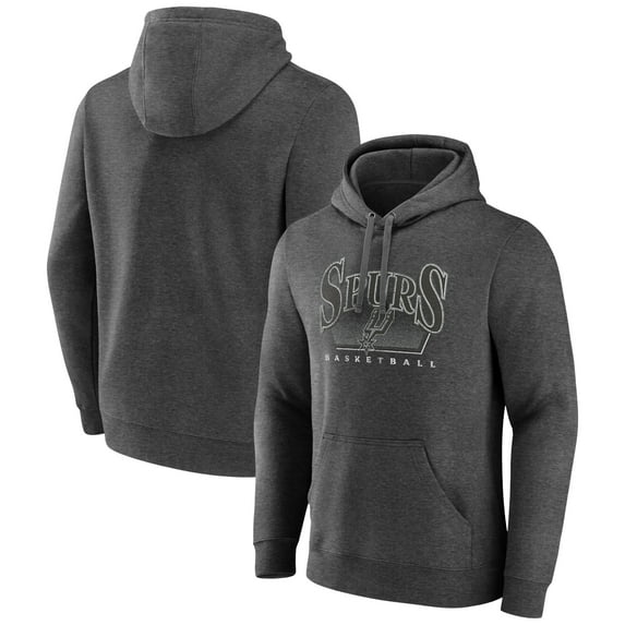 Men's Charcoal San Antonio Spurs Selection Pullover Hoodie