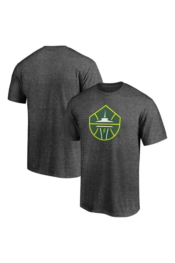 Men's Charcoal Seattle Storm Primary Team Logo T-Shirt