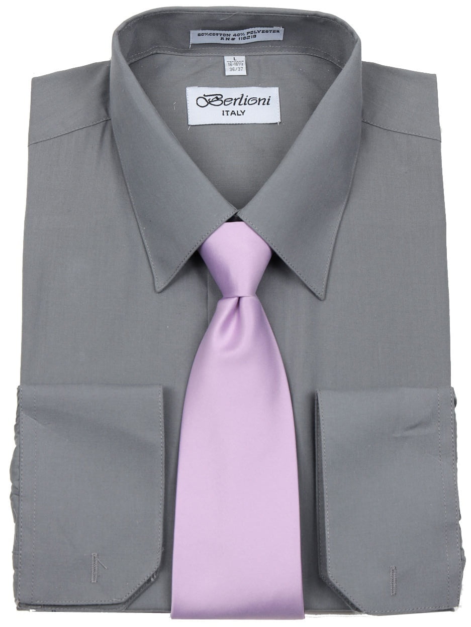Men's Black Solid Dress Shirt and Tie Set - Walmart.com Men's Black Solid Dress Shirt and Tie Set - Walmart.com