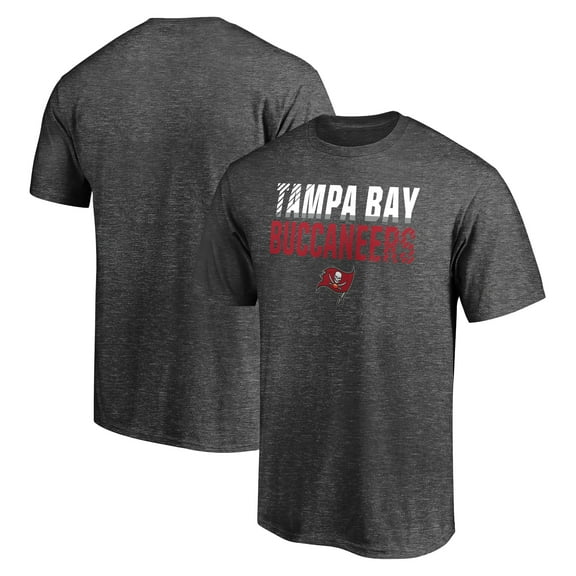 Men's Charcoal Tampa Bay Buccaneers Fade Out T-Shirt