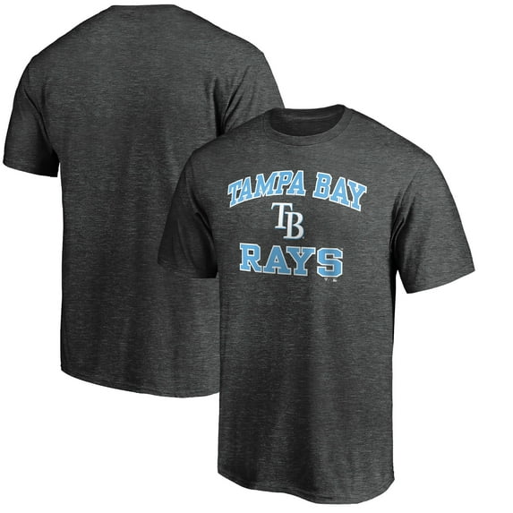 Men's Charcoal Tampa Bay Rays Heart and Soul T-Shirt