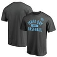 thumbnail image 1 of Men's Charcoal Tampa Bay Rays Iconic Primary Pill T-Shirt, 1 of 3