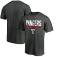 thumbnail image 1 of Men's Charcoal Texas Rangers Team Win Stripe T-Shirt, 1 of 3