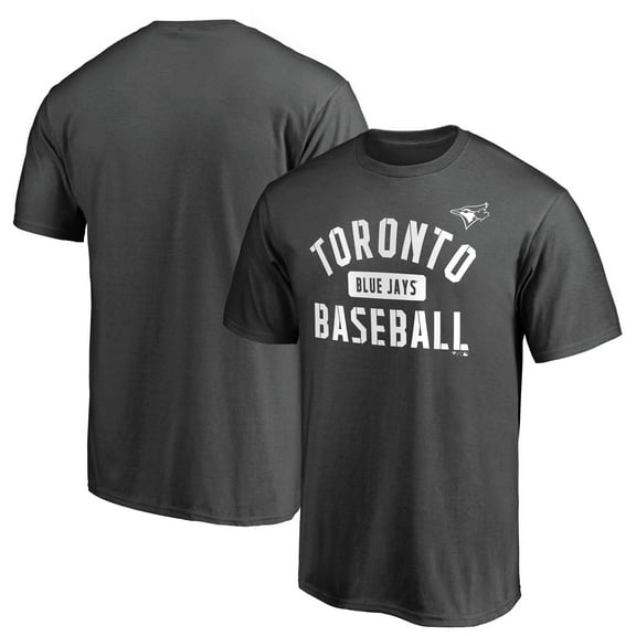 Men's Charcoal Toronto Blue Jays Iconic Primary Pill T-Shirt