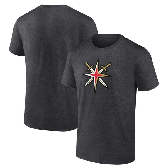 Men's Charcoal Vegas Golden Knights Shoulder Patch Logo T-Shirt