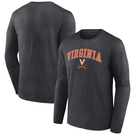 Men's Charcoal Virginia Cavaliers Campus Long Sleeve T-Shirt