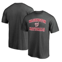 Men's Charcoal Washington Nationals Heart and Soul T-Shirt