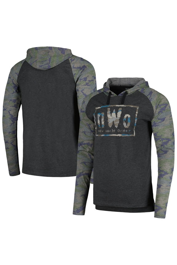 Men's Charcoal nWo Raglan Pullover Hoodie