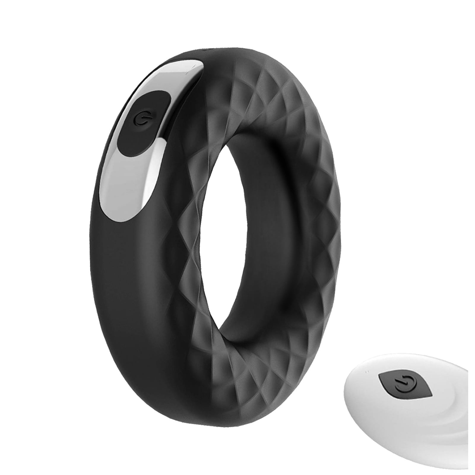 Men's Charging Vibration Lock Fine Ring Donut Remote Control Finger