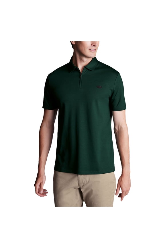 Men's Charles Tyrwhitt Green New York Jets Quarter-Zip Polo