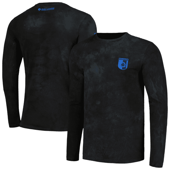 Men's Charly Black Queretaro FC Tie-Dye Long Sleeve T-Shirt