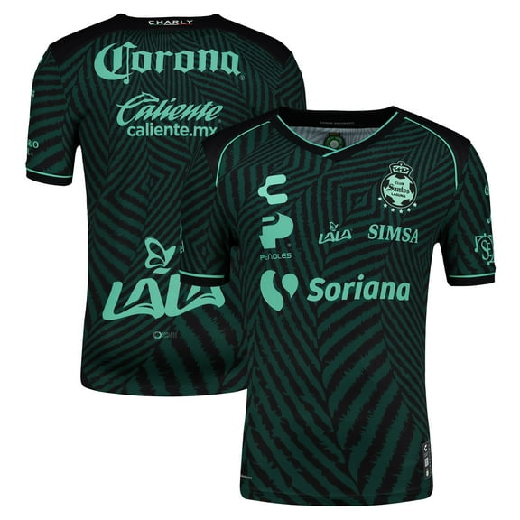 Men's Charly Green Santos Laguna 2024/25 Away Authentic Jersey