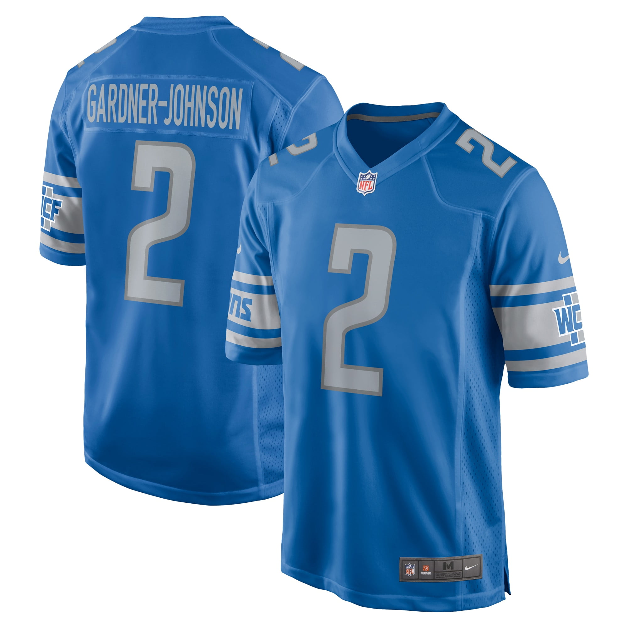 Men's Chauncey Gardner-Johnson Detroit_Lions Blue Game Player Jersey ...