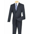 thumbnail image 1 of Men's Cheap Priced Dark Navy Blue Suit For Men Notch Lapel 2 Button Slim Fit Suit With Flat Front Pant Cheap Suits For Men, 1 of 1
