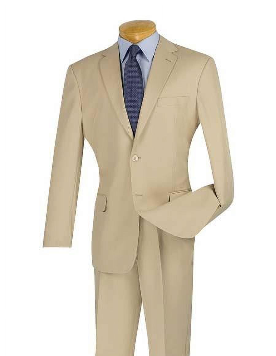 GentWith Rapid Khaki Slim Fit Notch Lapel 2 Piece Suit