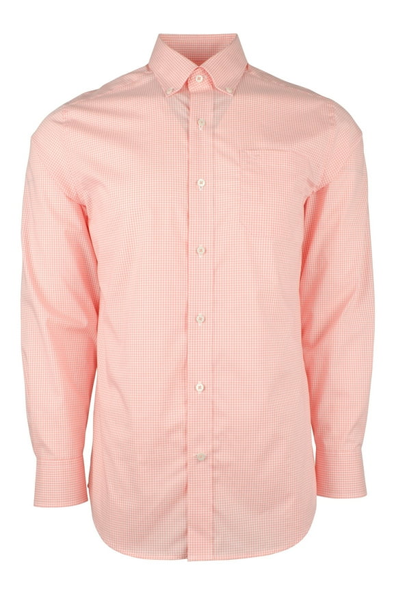 Men's Check Button Down Long Sleeve Shirt SP Small